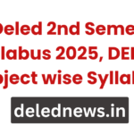 Up Deled 2nd Semester Syllabus 2025