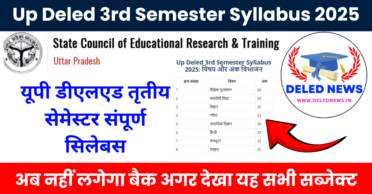 Up Deled 3rd Semester Syllabus 2025