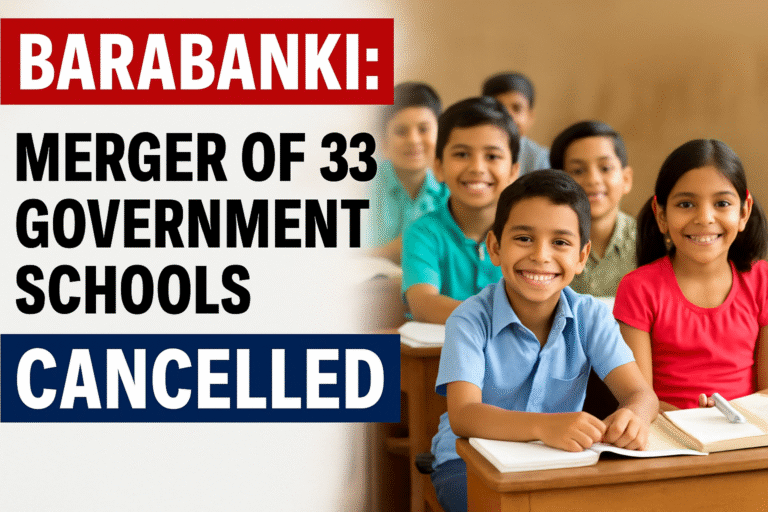 Barabanki Merger of 33 Government Schools Cancelled