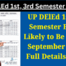 UP DElEd 1st, 3rd Semester Exams