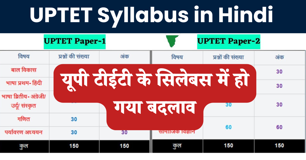 UPTET Syllabus in Hindi