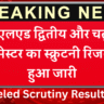 UP Deled Scrutiny Result 2025