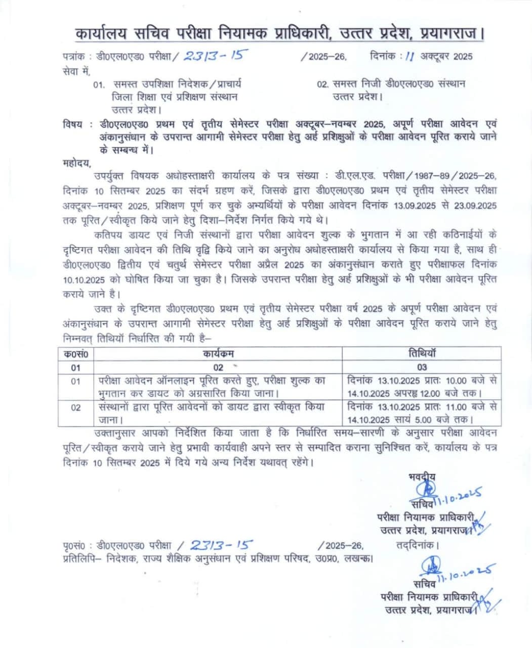 UP Deled Scrutiny Result 2025