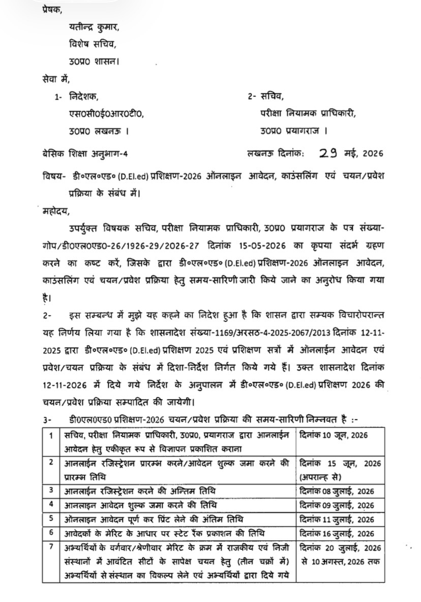 UP DELED Admission 2026